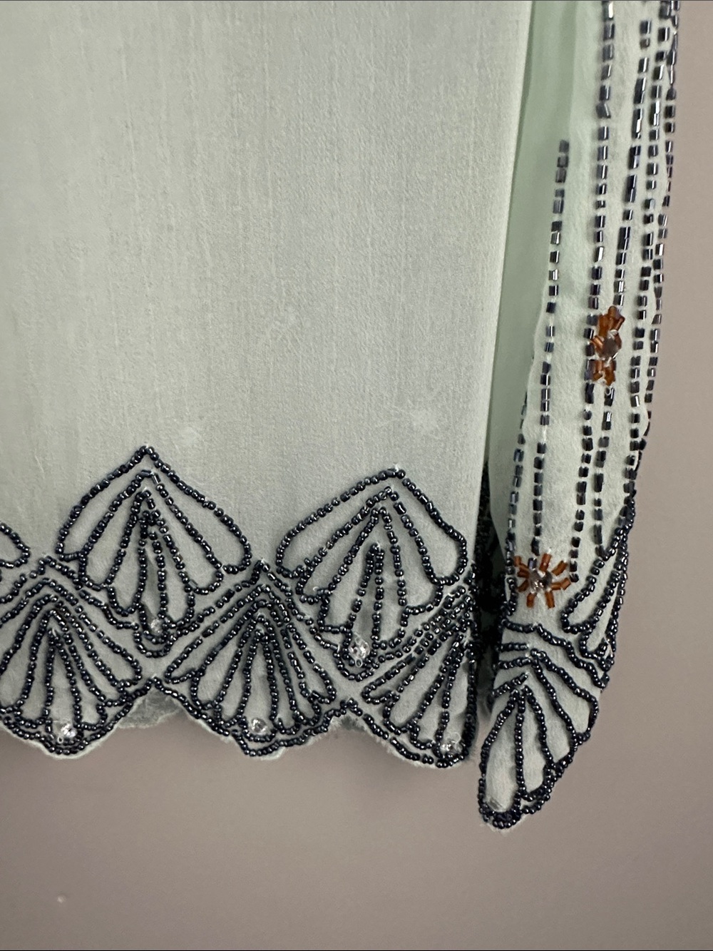 Willow & Clay Mint Green Beaded Tank Top - Picture 15 of 15